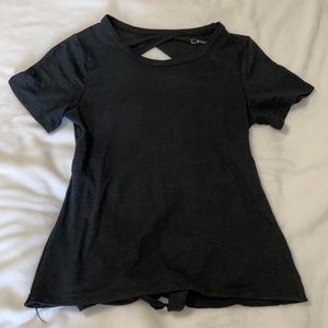 Victoria’s Secret Pink black open back top